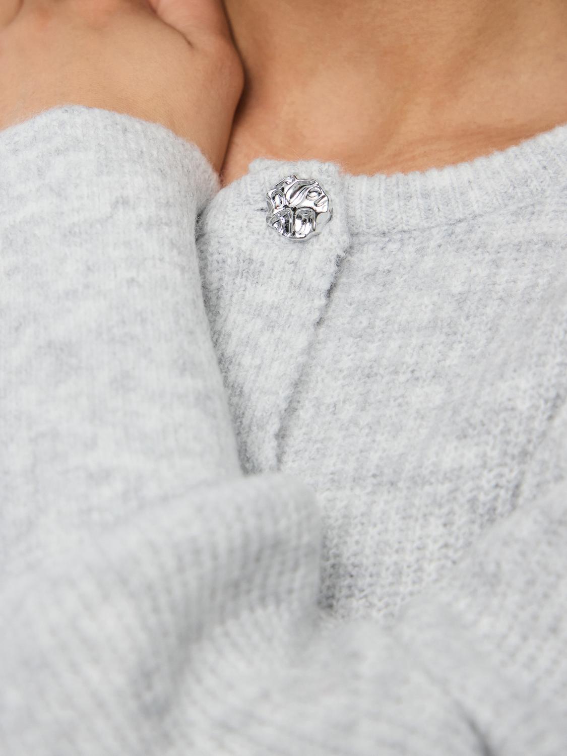 PCANNIE Knit Cardigan - Light Grey Melange - VERO MODA & VILA Bergvik